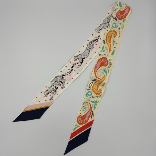 Hermes guepards bandana twilly - hermes,
