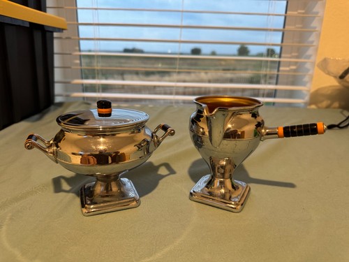 Vintage 1930s art deco chrome - art,