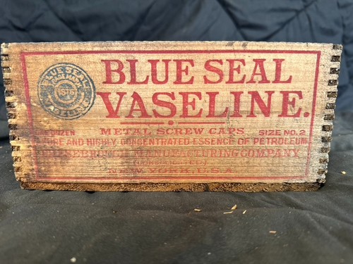 Antique blue seal vaseline - blue,