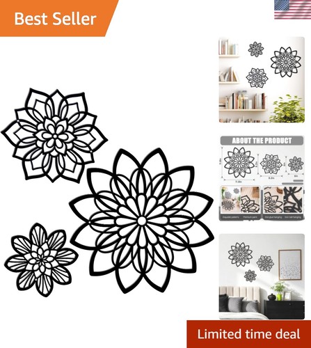 Pcs metal flowers wall art - flowers,