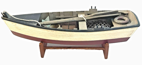 Row boat w oars - 8.75"", w/oars
