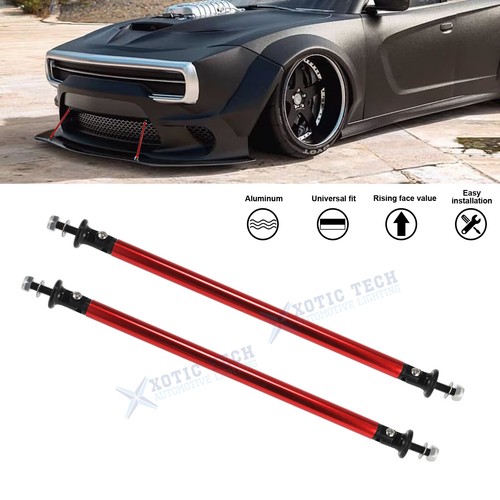 Adjust red bumper lip - red, splitter