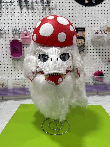 Mushroom themed dino mask - mushroom,