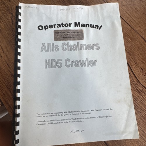 Allis chalmers hd5 - allis,