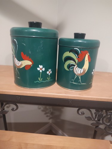 Vintage green hand painted - green,