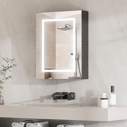 Led lighted medicine cabinet - lighted,