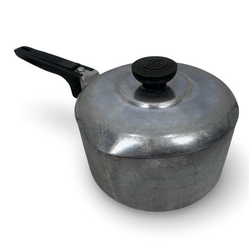 Vintage cast aluminum saucepan - vintage,