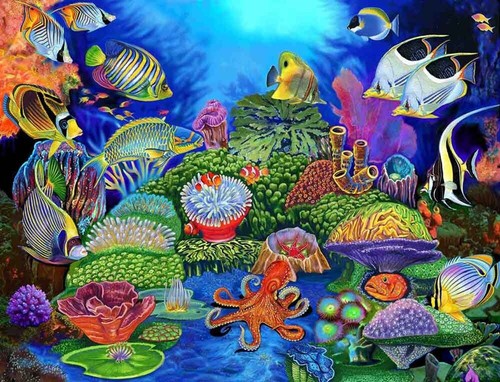 Undersea fish accent decor - undersea,