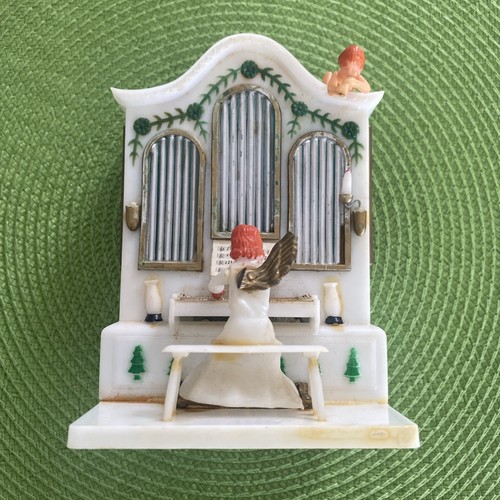 Vintage organ angel music box - angel,