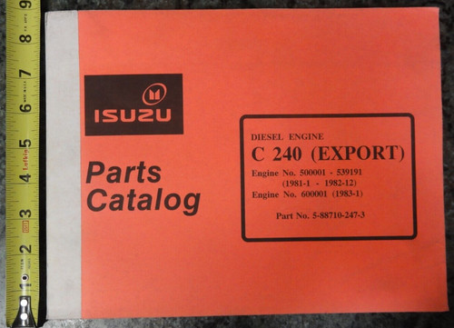 Isuzu parts catalog c240 - isuzu,