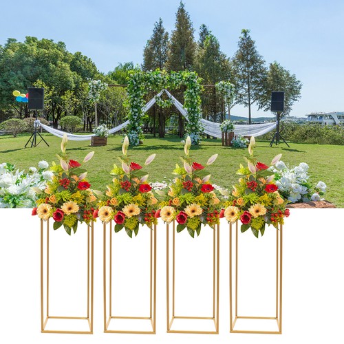 4pcs metal flower stand - metal, party