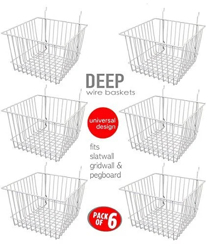 Deep wire storage baskets for - storage,