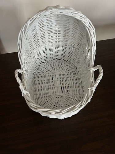 Vintage doll bassinet white - doll,