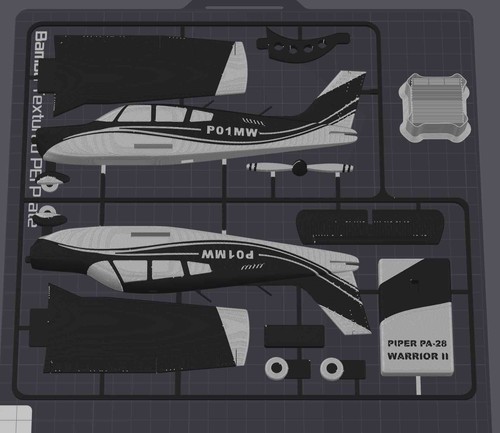 Piper warrior ii 3d - warrior,