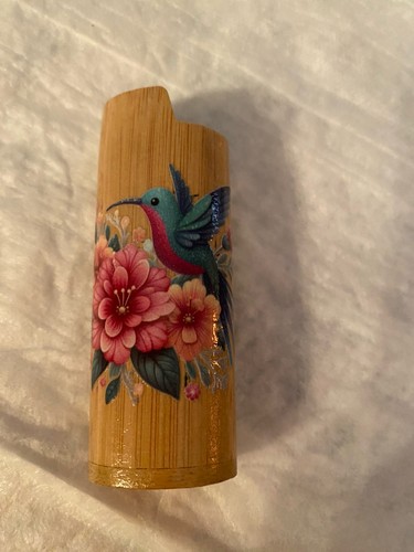 Wooden hummingbird lighter - hummingbird,