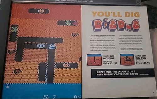 Dig dug atari vintage video - dig,