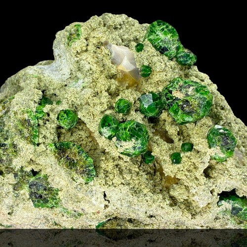 Rare demantoid garnet crystal - garnet,