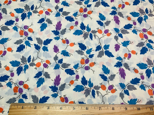 Vintage cotton lawn fabric - vintage,