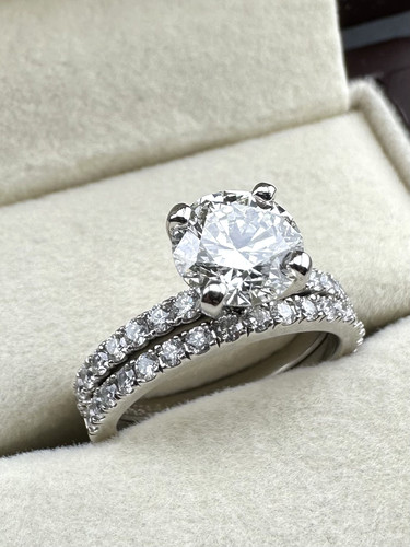 950 platinum gia - gia, 2.05ct