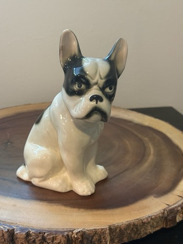 Vintage french bulldog statue - vintage,