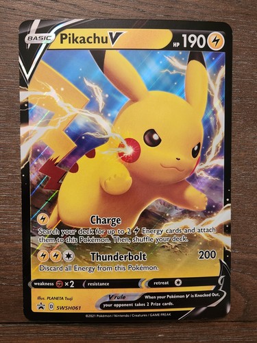 Jumbo pikachu swsh061 black - pikachu,