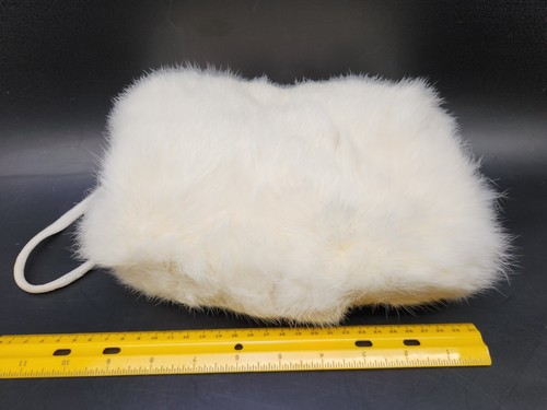 Vtg white rabbit hand warmer - vtg,
