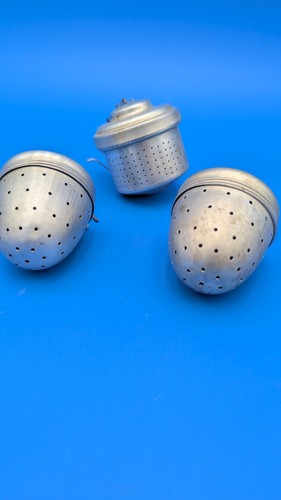 Aluminum tea ball - ball, strainer