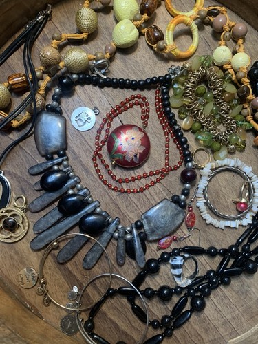 Large vintage jewelry lot - large,