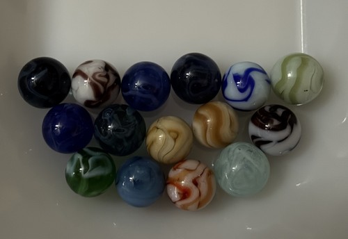 Vintage marble lot slags - 15,