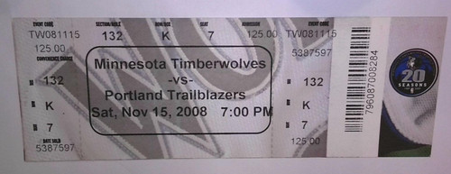 2008 minnesota timberwolves - timberwolves, vs