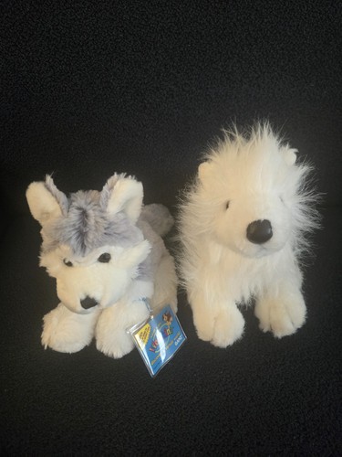 Webkinz husky dog with - husky,