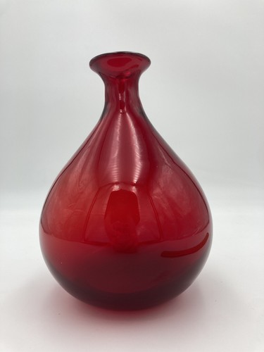 Handblown art glass ruby - art,