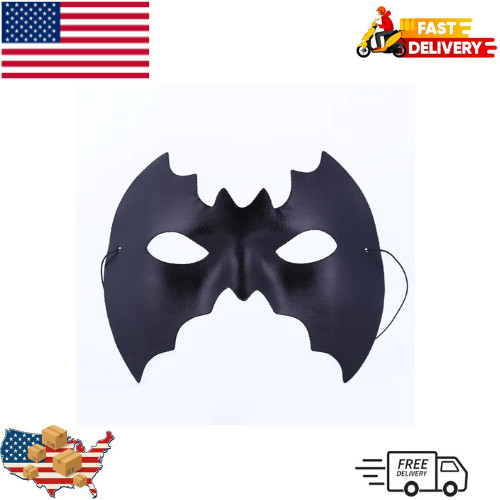 Black bat shaped mask - black,