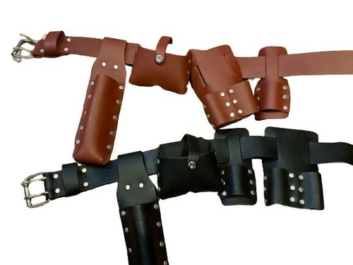 Pieces leather tool pouch - 5,