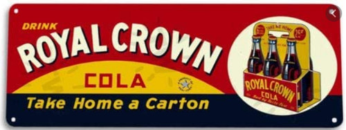 Cola tin sign - rc, 11x4