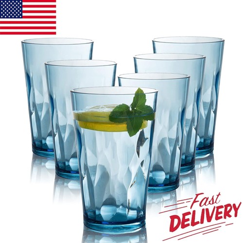 Piece blue plastic glasses - piece,