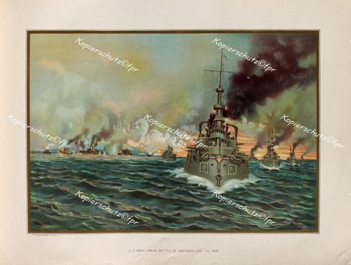 Navy naval battle santiago - navy,