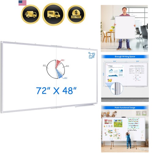 Magnetic white board dry - dry, erase