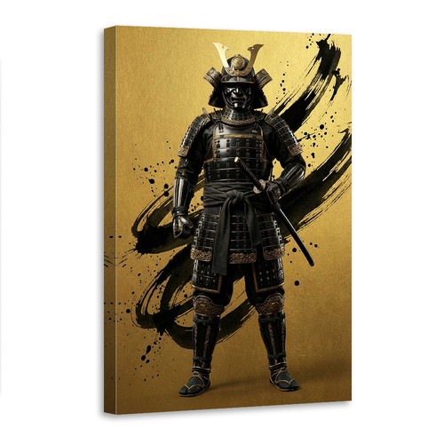 Samurai warrior black gold - warrior,