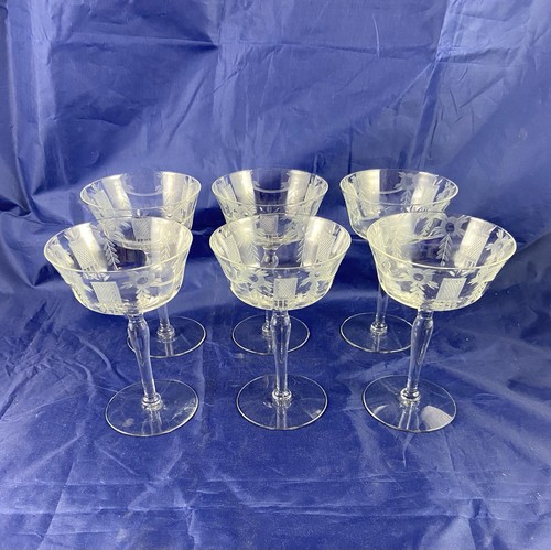 Vintage six etched tall - vintage,