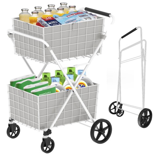 Foldable utility shopping cart - foldable,