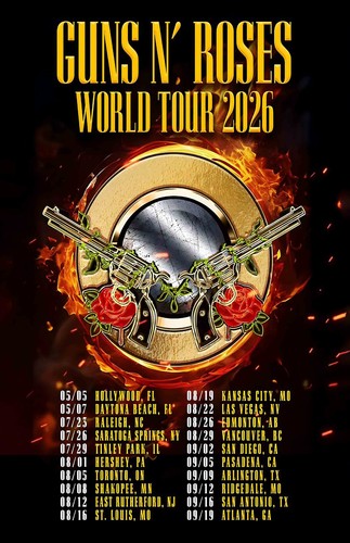 Guns roses 2026 world - n,