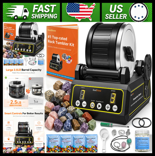 Rock tumbler kit 5lb - rock, 2.5lb