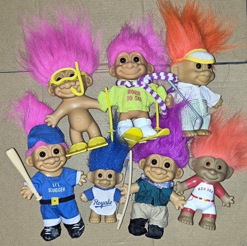 Vintage russ berrie troll - vintage, doll