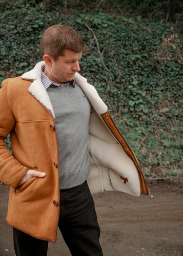 Men luxury sheepskin - luxury,