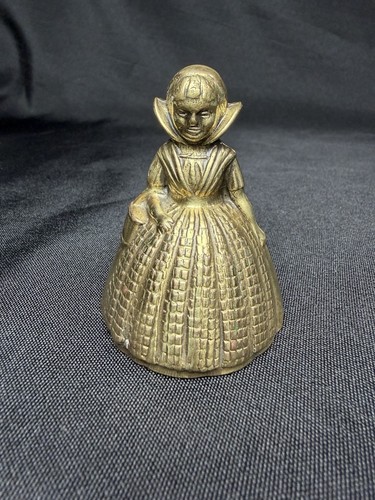 Vintage brass lady bell - vintage,