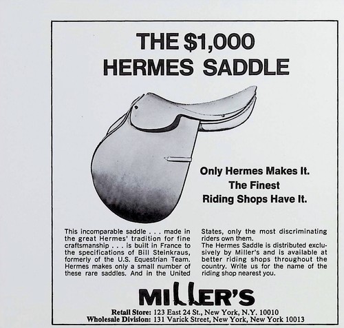 Hermes saddle millers - hermes,