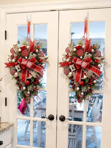 Candy cane christmas teardrop - candy,