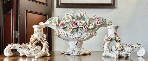 Rare vintage 3pc porcelain - 3pc,