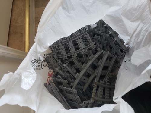 Lego city train track pieces - train,